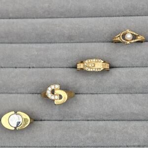 Vintage Avon Ring Bundle Size 7.25 Size 7 1/4